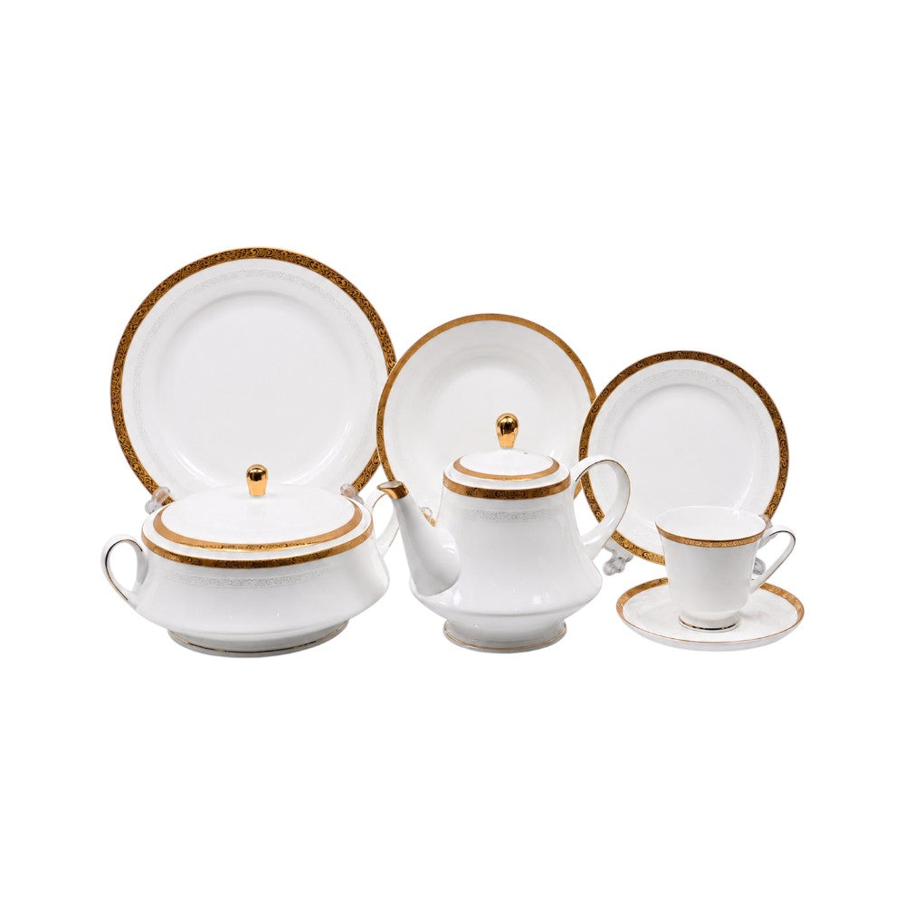 DINNER SET 61PC SUPER BONE JH005 APK Default Title - MamasJan Crockery