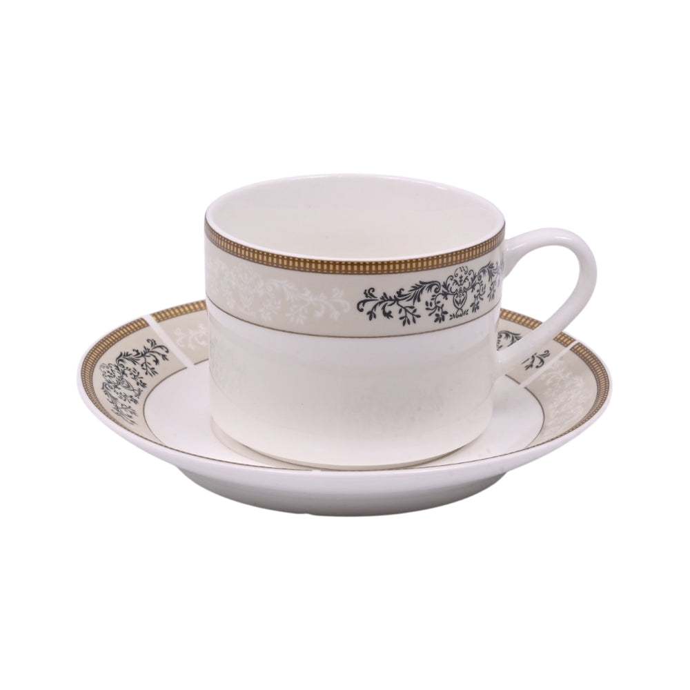 CUP SAUCER BONE CHINA SH053B 05365 RC-Pack of 6 Default Title - MamasJan Crockery