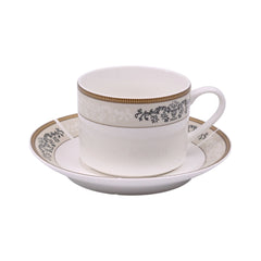CUP SAUCER BONE CHINA SH053B 05365 RC-Pack of 6 Default Title - MamasJan Crockery