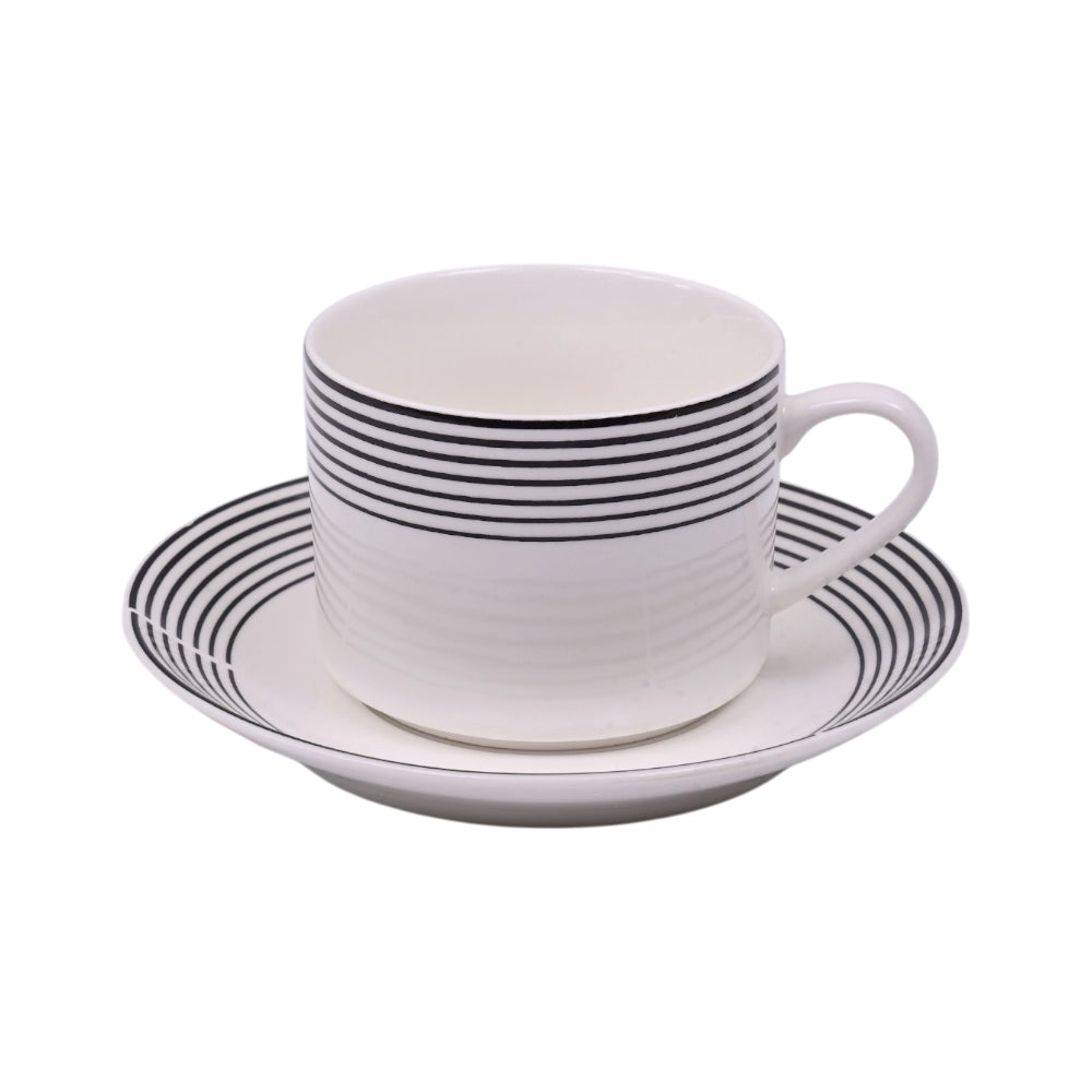 CUP SAUCER BONE CHINA SH053B 03205 RC-Pack of 6 Default Title - MamasJan Crockery