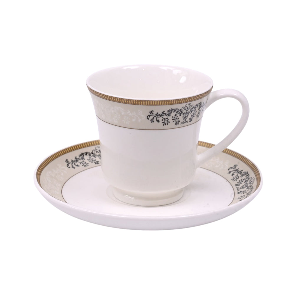 CUP SAUCER BONE CHINA FINE 05365 RC-Pack of 6 Default Title - MamasJan Crockery