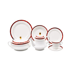 DINNER SET 61PC SUPER BONE JH001 RC Default Title - MamasJan Crockery