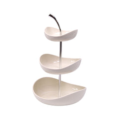 BOWL 3 TIRE HF48 WHITE HFE Default Title - MamasJan Crockery