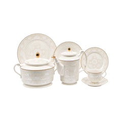 DINNER SET 61 PC BONE CHINA WS-001 RC Default Title - MamasJan Crockery