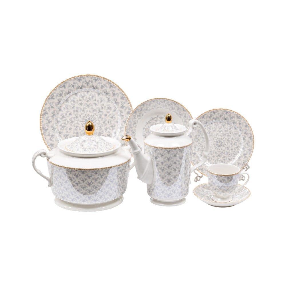 DINNER SET 61 PC BONE CHINA WS-005 RC Default Title - MamasJan Crockery
