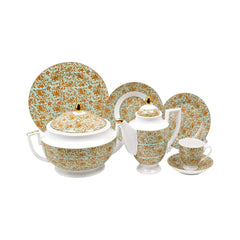 DINNER SET 61 PC BONE CHINA N7-006 RC Default Title - MamasJan Crockery