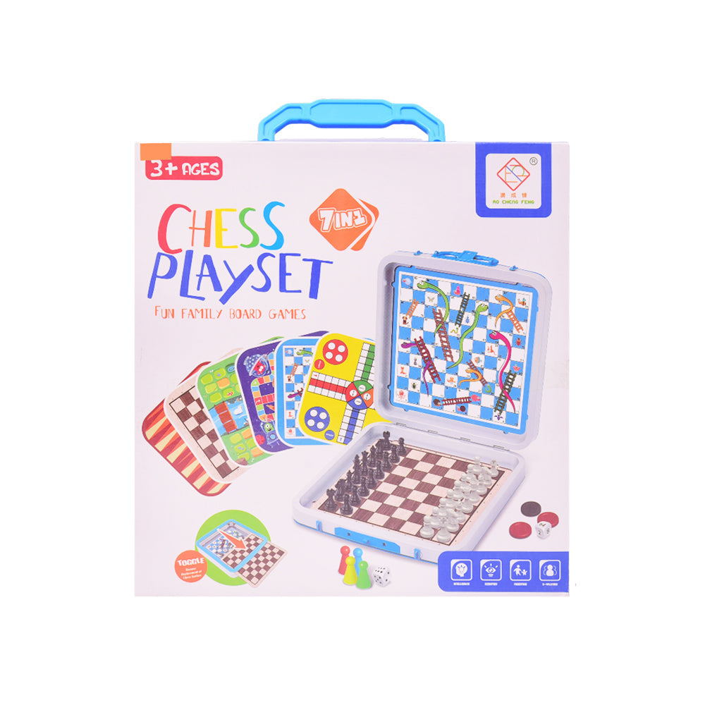 JF378-178 CHESS PLAY SET 7IN1 IR Default Title - MamasJan Toys
