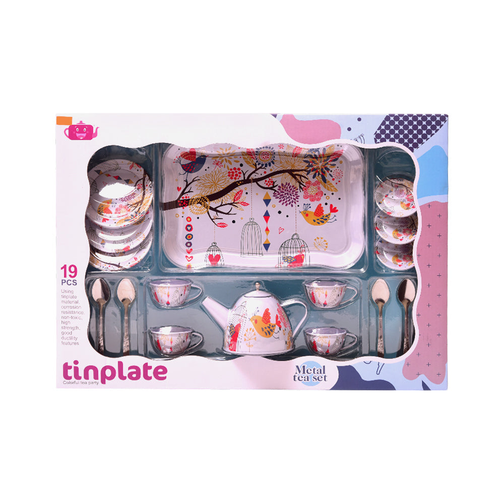 555-CH35 METAL TEA SET 19PC IR Default Title - MamasJan Toys