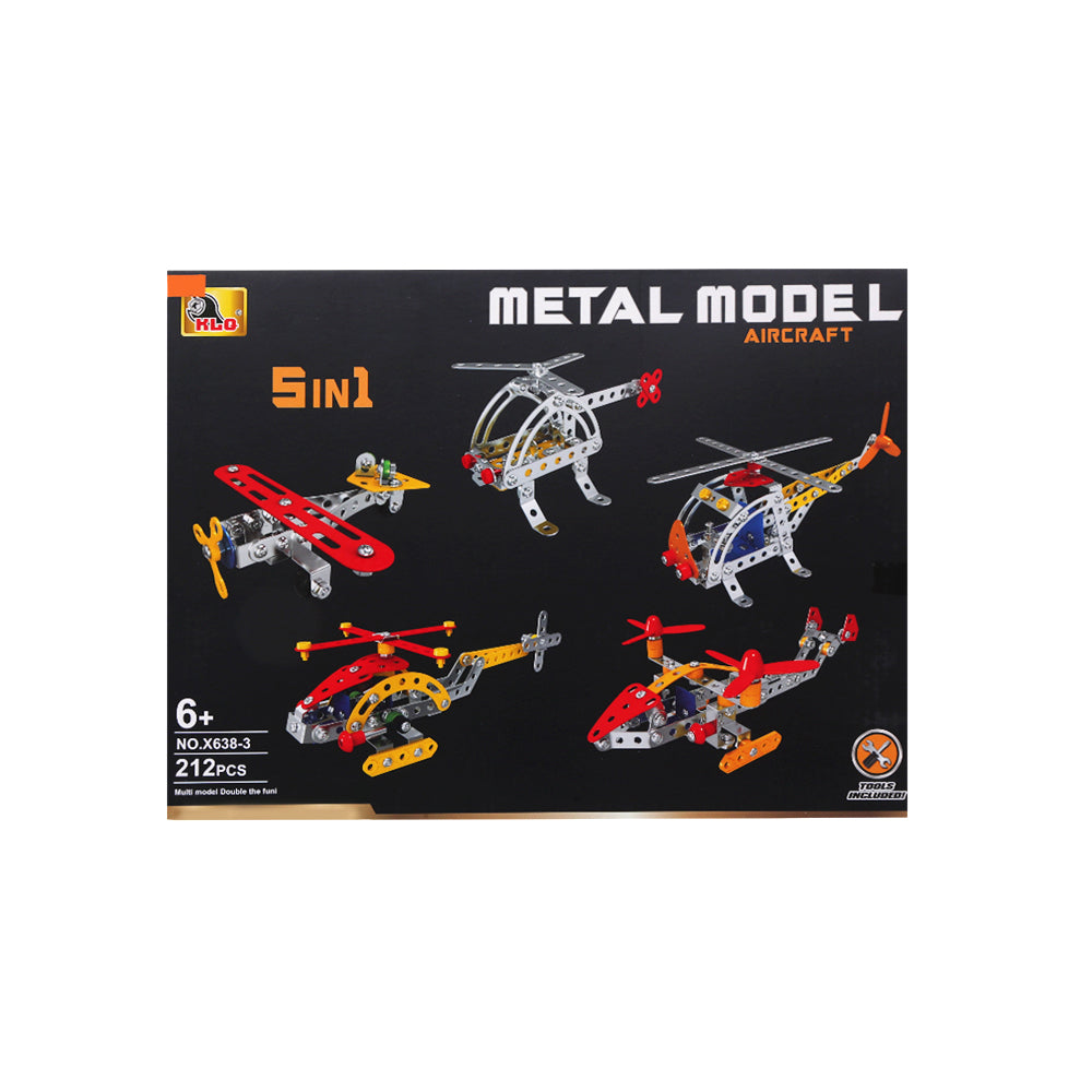 X638-3 METAL AIR CRAFT PUZZLE 212PC IR Default Title - MamasJan Toys