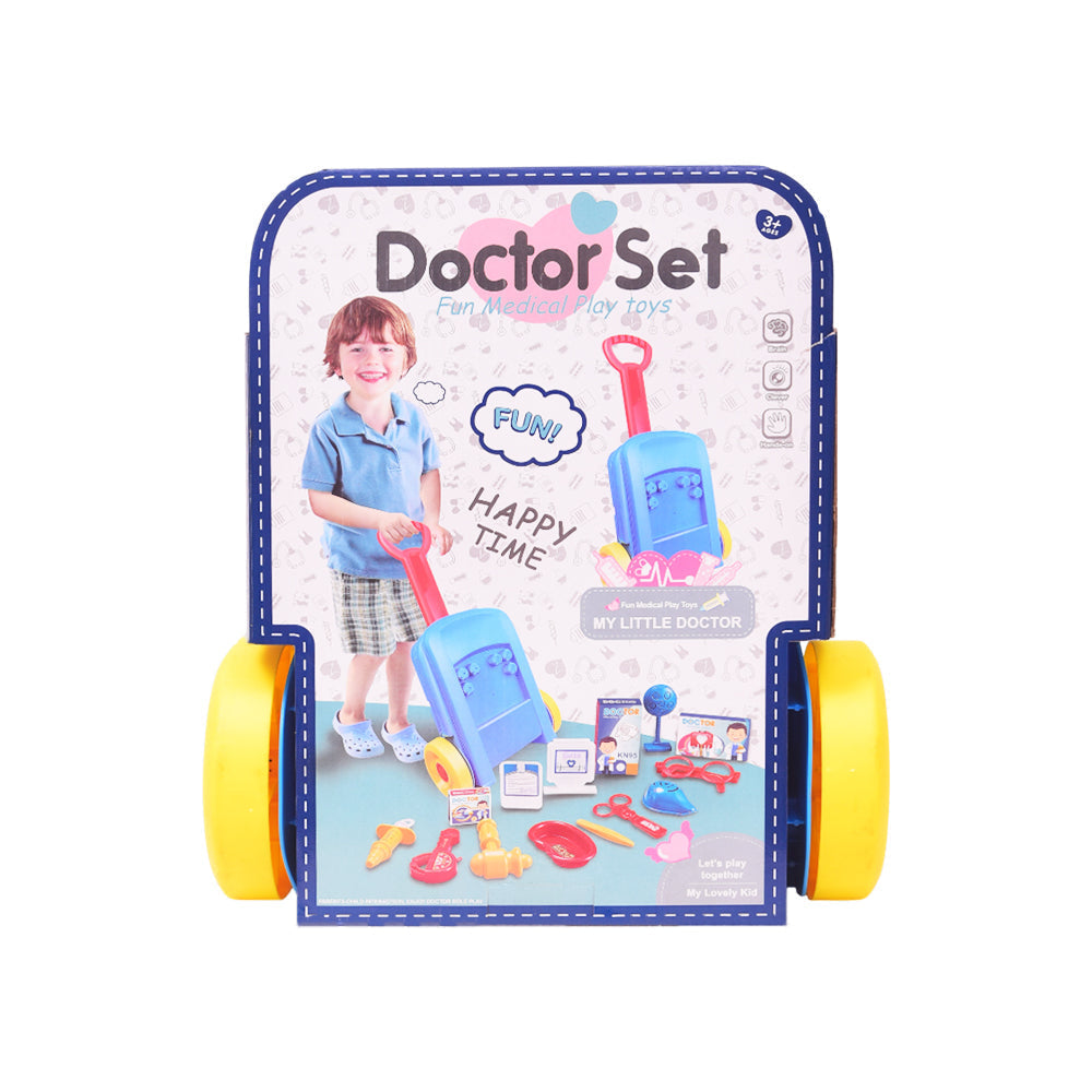 8824-2 DOCTOR SET IN TROLLEY IR Default Title - MamasJan Toys