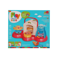 5838-251 DIY CREATIVE PIZZA PLAYDOUGH SET IR Default Title - MamasJan Toys