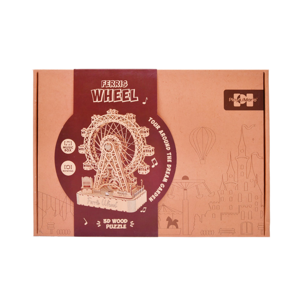 68029 FERRIS WHEEL WOODEN PUZZLE IR Default Title - MamasJan Toys