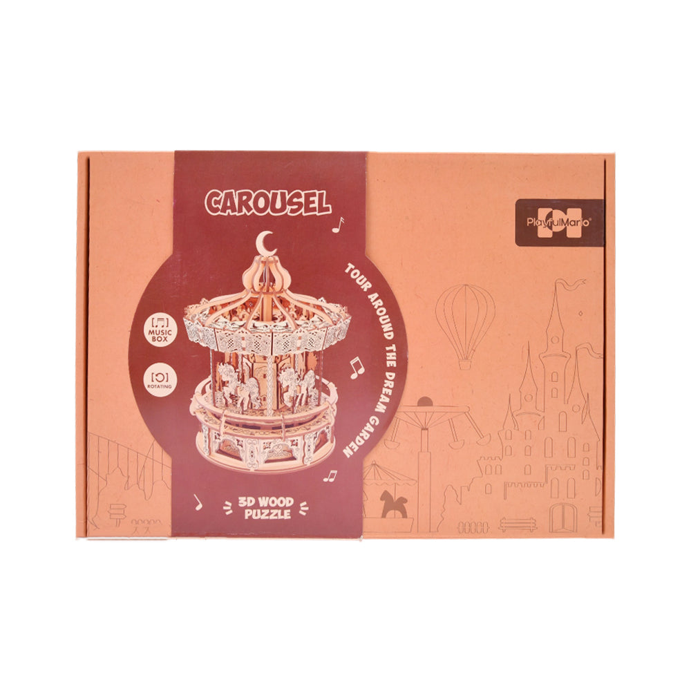 68030 CAROUSEL GARDEN 3D WOODEN PUZZLE IR Default Title - MamasJan Toys