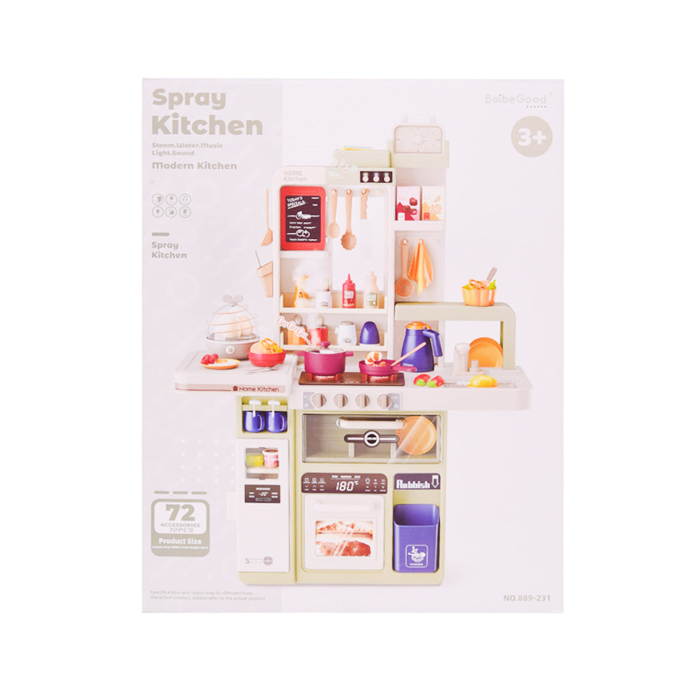 889-231 SPRAY KITCHEN SET 72PC IR Default Title - MamasJan Toys