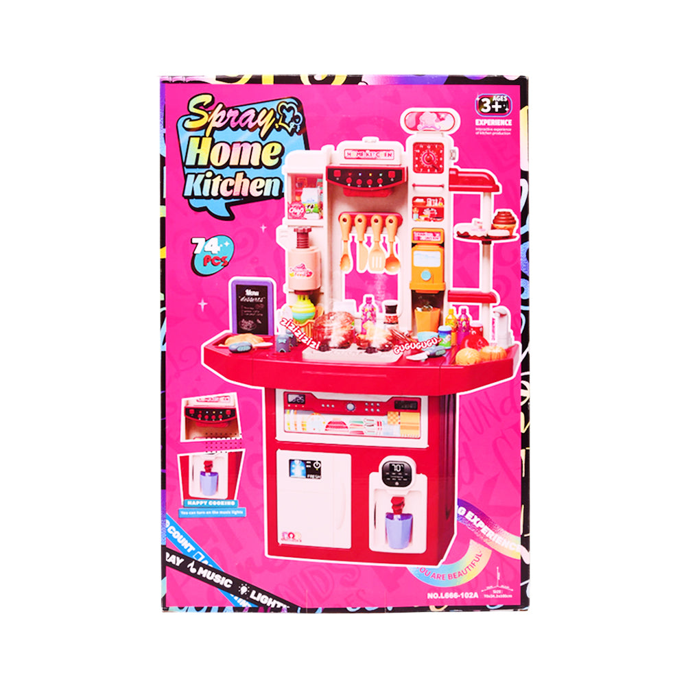 L666-102 SPRAY HOME KITCHEN SET 71PC IR Default Title - MamasJan Toys