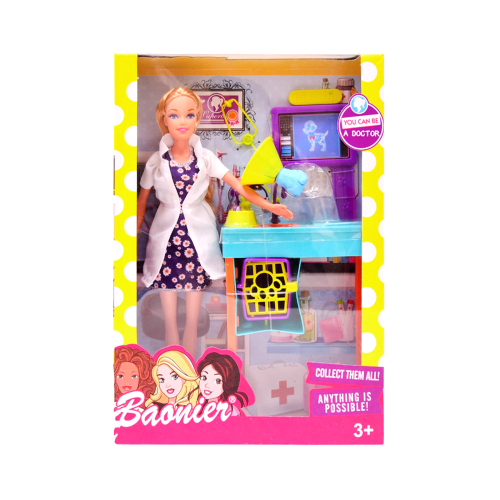 JJ8686 DOCTOR DOLL W-PATIENT DOLL IR Default Title - MamasJan Toys
