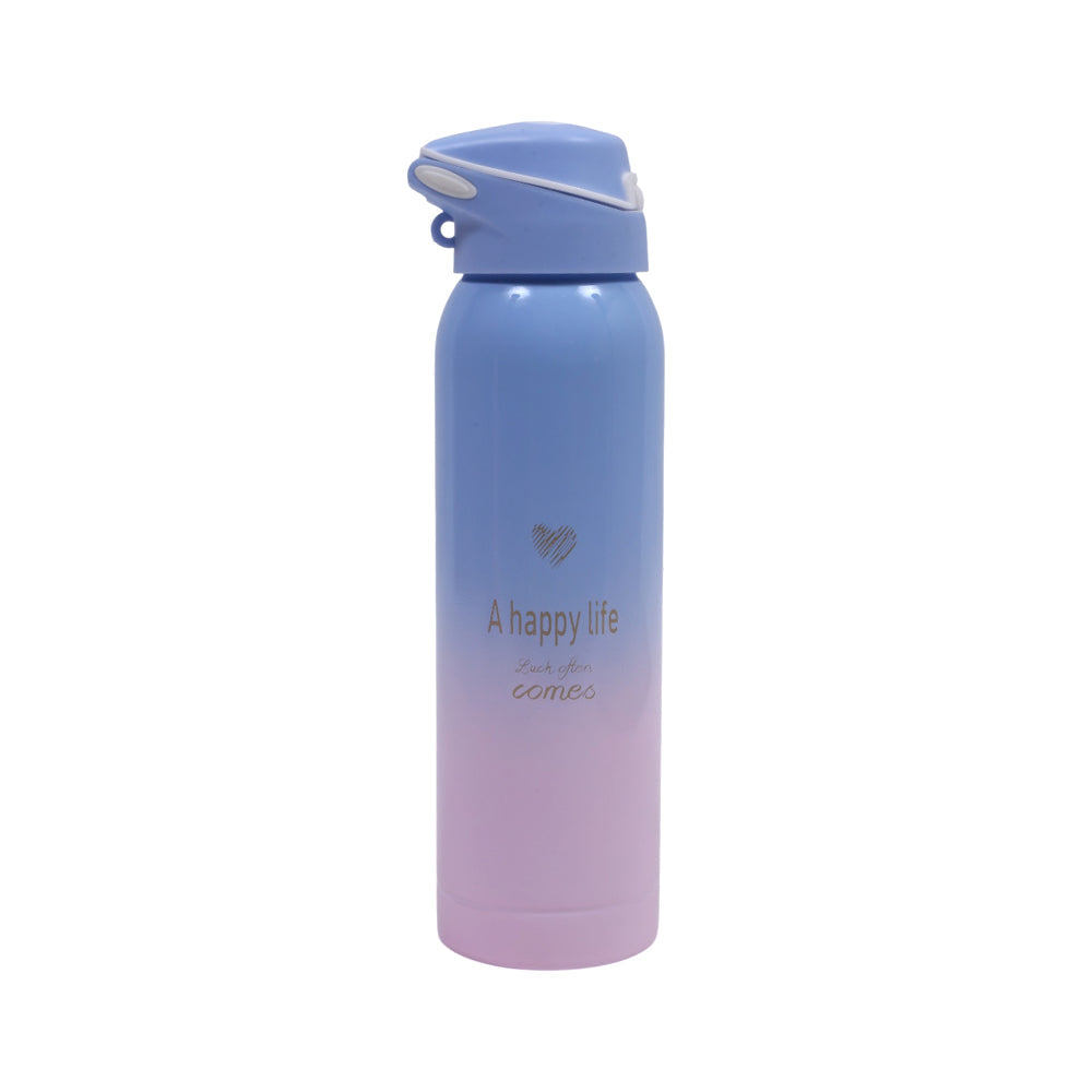 1127 SS WATER BOTTLE HAPPYNESS 500ML S.T Default Title - MamasJan Toys