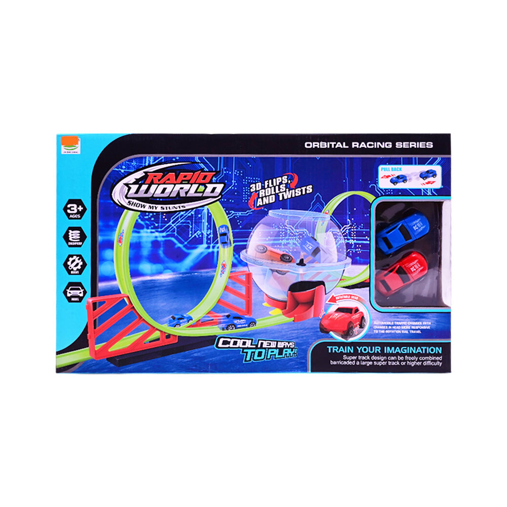 6688-224 RAPID WORLD ORBIT RACING TRACK SET IR Default Title - MamasJan Toys