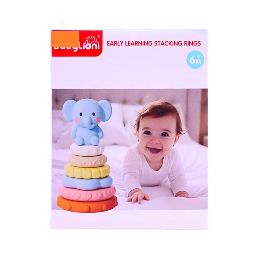 BL8802A-2 BABY STACKED CIRCLE ANIMAL IR Default Title - MamasJan Toys