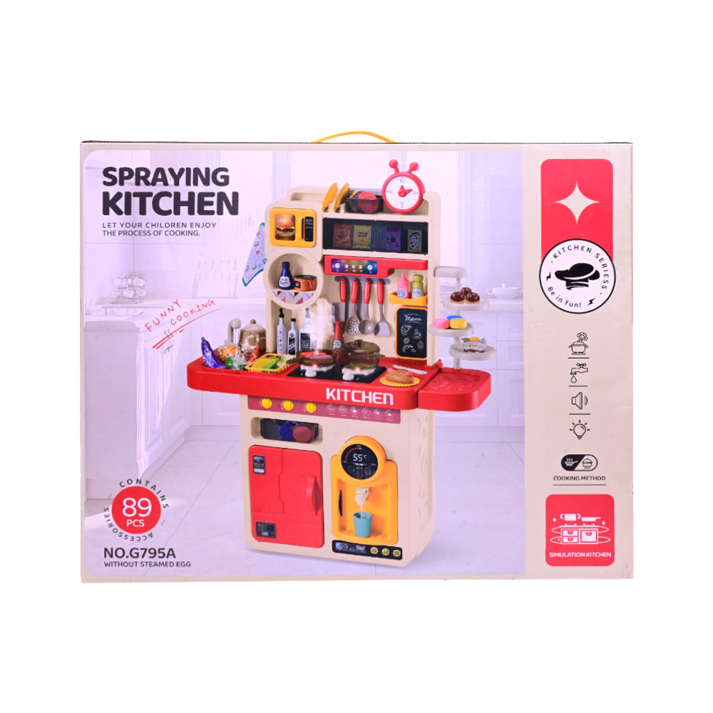 G796A KAIDILE SPRAYING KITCHEN SET 93PC IR Default Title - MamasJan Toys