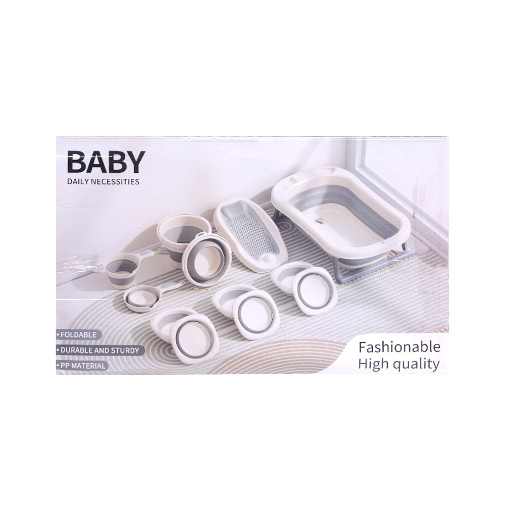 BABY FOLDABLE BATH TUB 7IN1 RJ318-2 Default Title - MamasJan Toys
