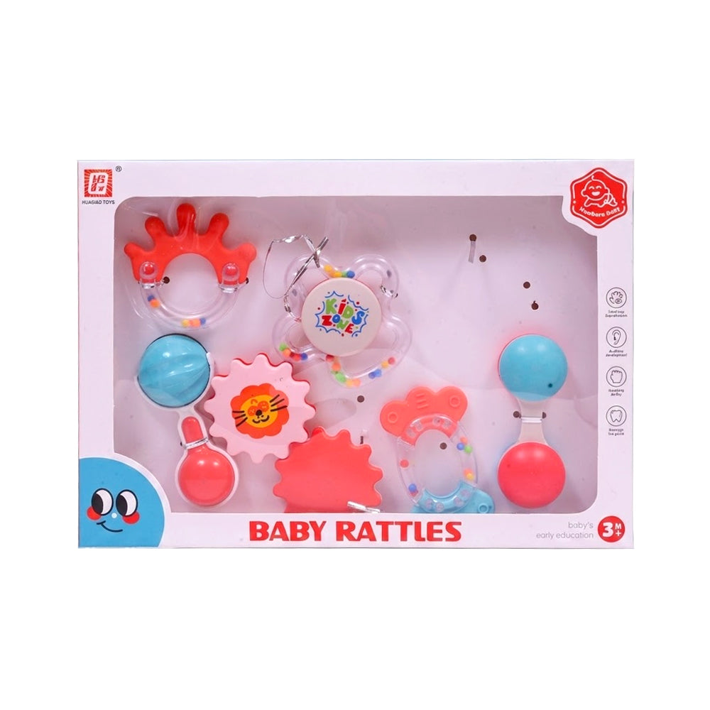 D253 BABY RATTLES SET 6PC IR Default Title - MamasJan Toys