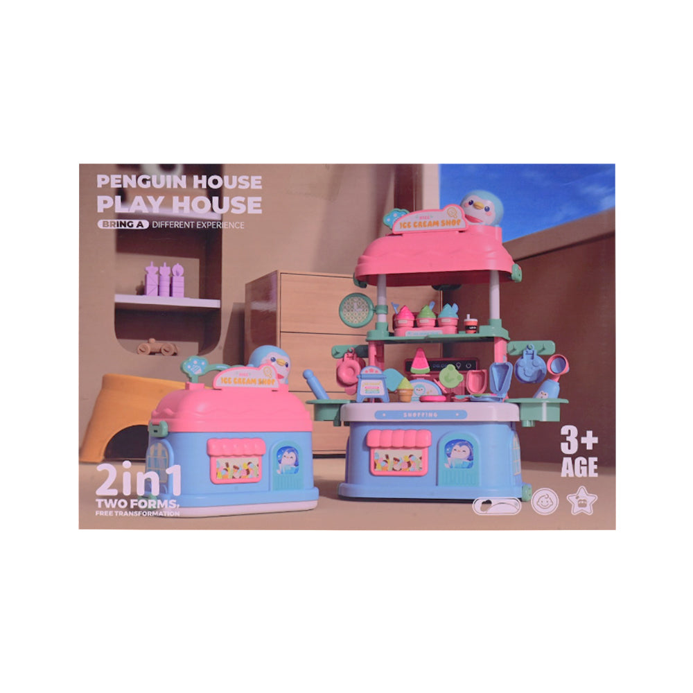 JQPT359-7 DESSERT STYLE PENGUIN HOUSE IR Default Title - MamasJan Toys