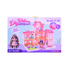 ABL1061 DIY DREAM VILLA DOLL HOUSE IR Default Title - MamasJan Toys