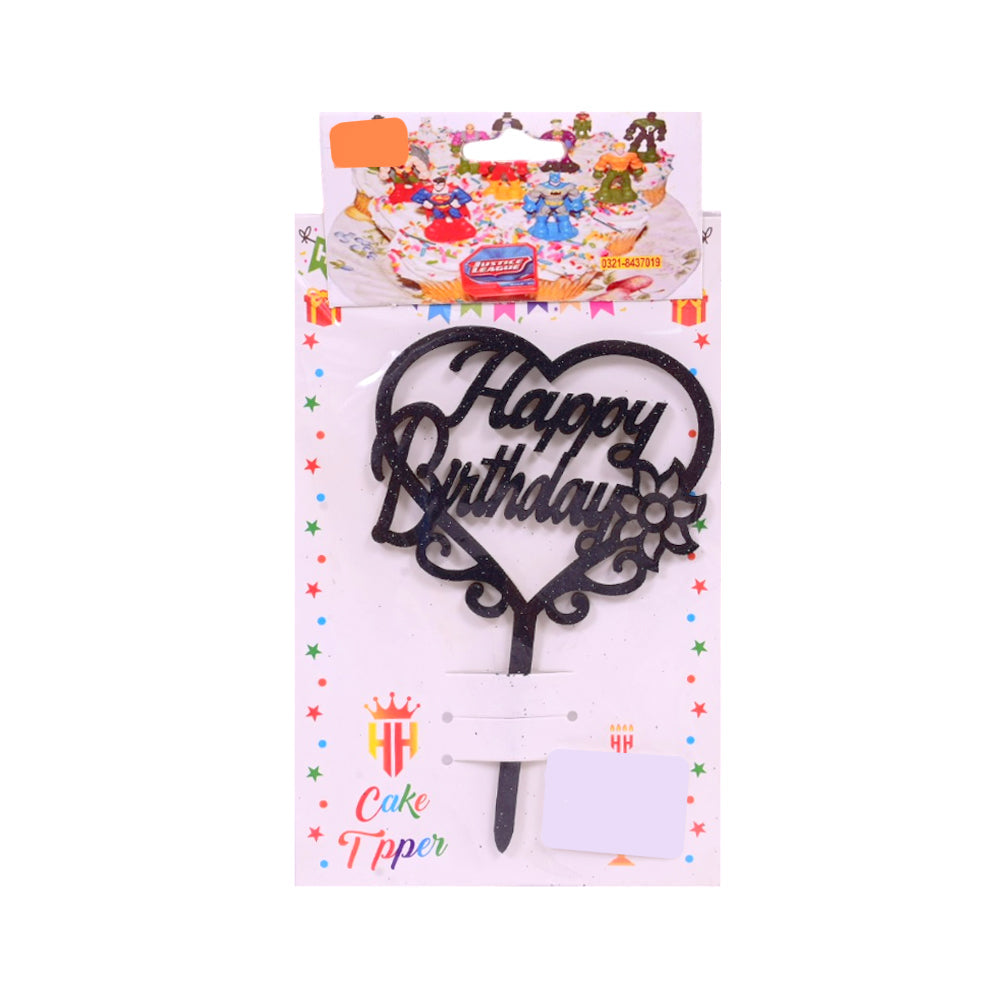 HBD CAKE TOPPER MIX COLOR GLITER N.B Default Title - MamasJan Toys