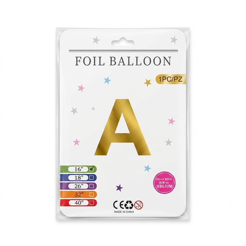 FOIL BALLOON LETTER A Default Title - MamasJan Toys