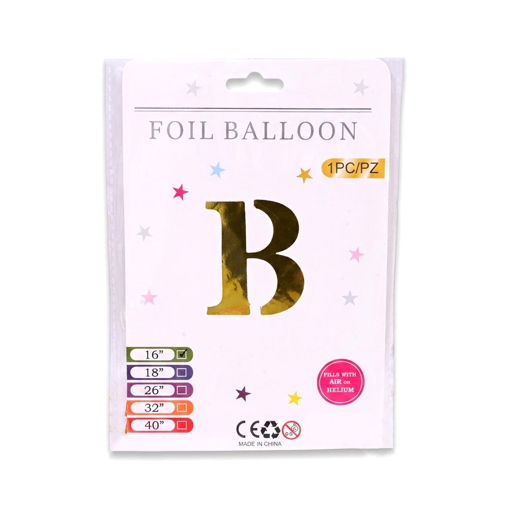 FOIL BALLOON LETTER B Default Title - MamasJan Toys