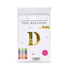 FOIL BALLOON LETTER D Default Title - MamasJan Toys