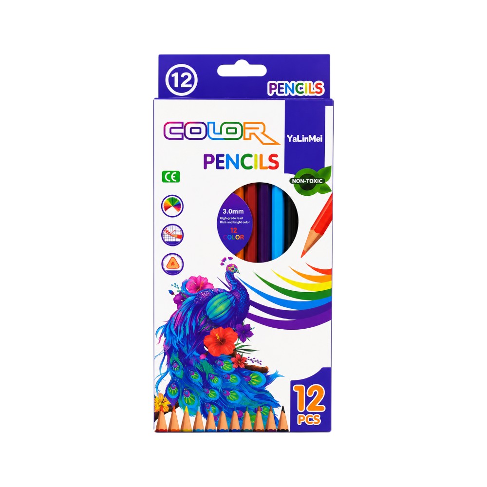 YLM-109 COLOR PENCIL 12PCS IR Default Title - MamasJan Toys