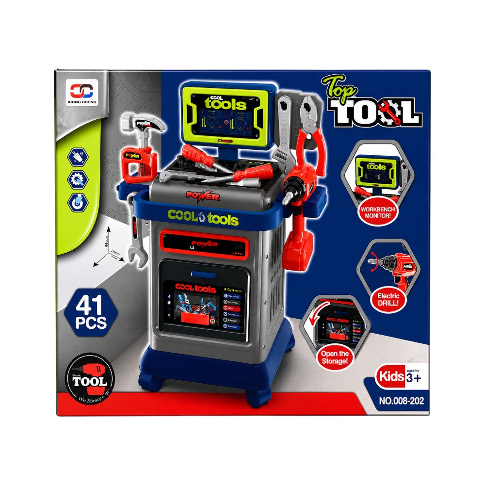 008-202 TOOL SET IN TROLLY 41PCS H.B Default Title - MamasJan Toys
