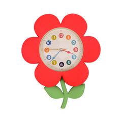 JS8812 KIDS WALL CLOCK FLOWER IR Default Title - MamasJan Toys