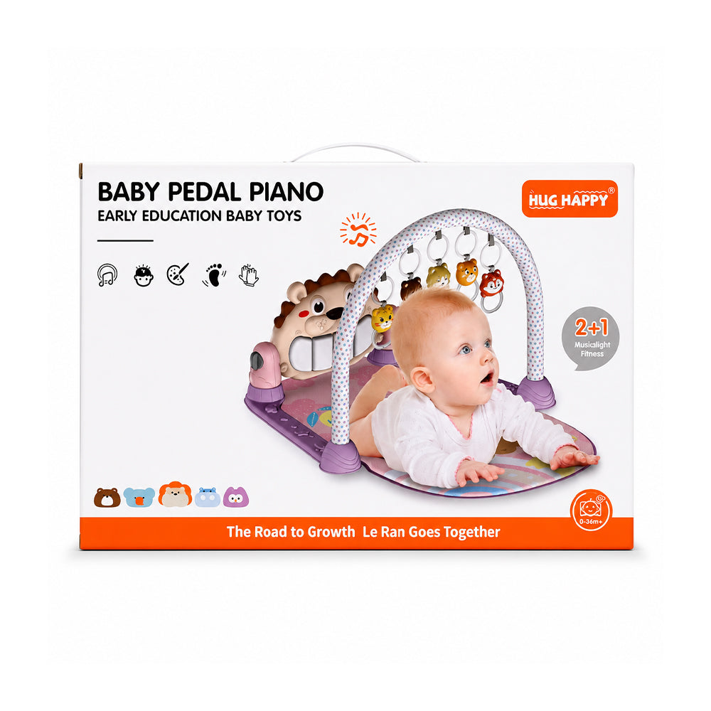 YK7001 BABY PEDAL PIANO PLAY GYM 2IN1 IR Default Title - MamasJan Toys