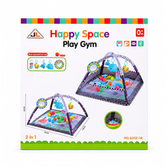 JL652-1C HAPPY SPACE PLAY GYM 2IN1 IR Default Title - MamasJan Toys