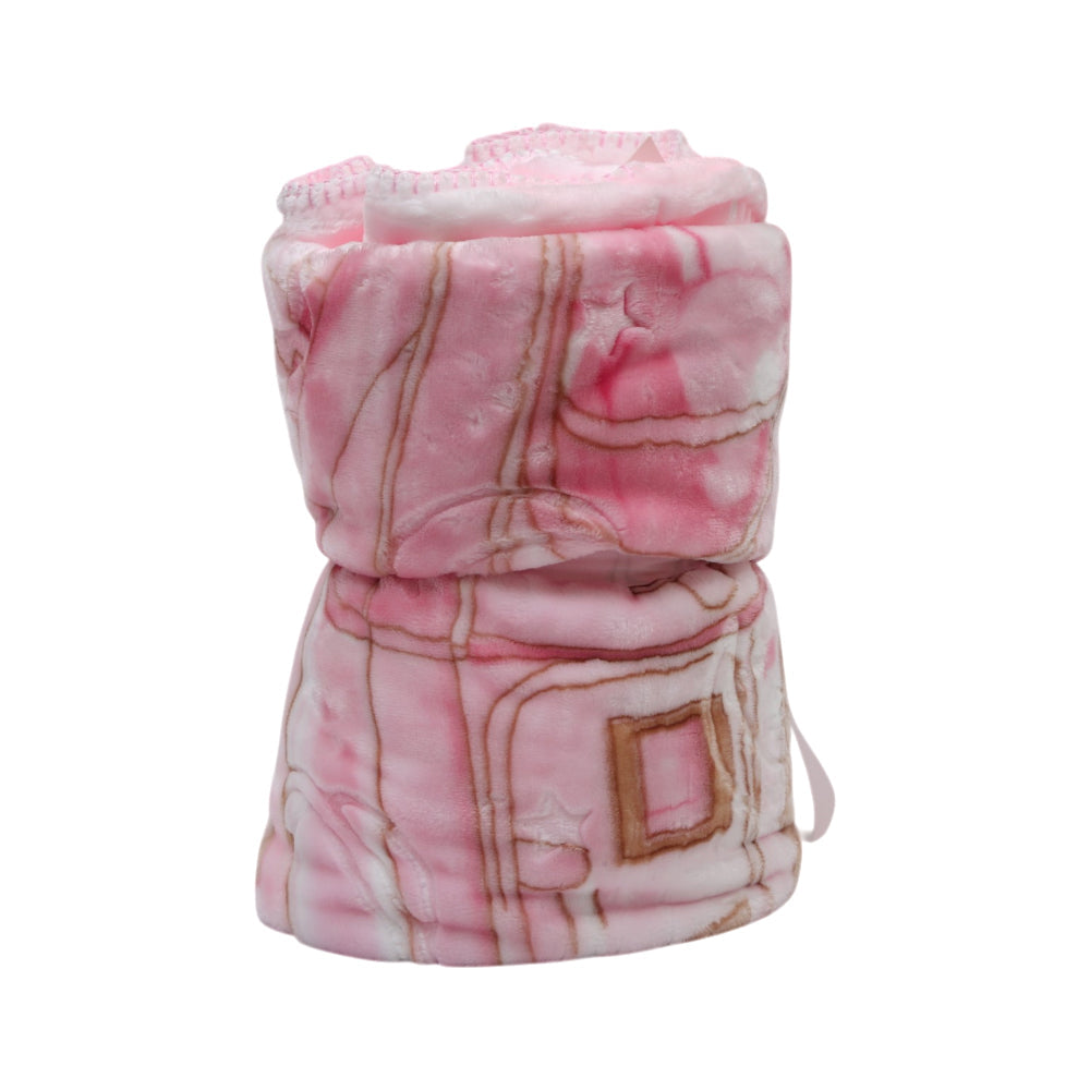 BABY BLANKET 44X56 PINK ZHW-26 Default Title - MamasJan KidsWear