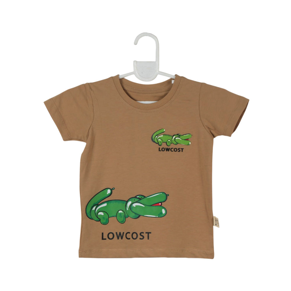 BOYS S/S ROUND NECK T-SHIRT SKIN ZHS-26 12-18M 2601 Default Title - MamasJan KidsWear