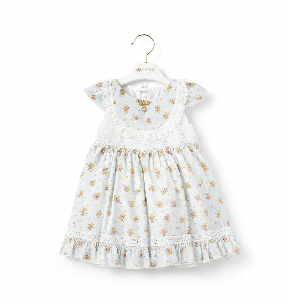 GIRLS CAP/SLV 2PC FROCK GREEN ZHS-26 12-18M 4100 C.G Default Title - MamasJan KidsWear