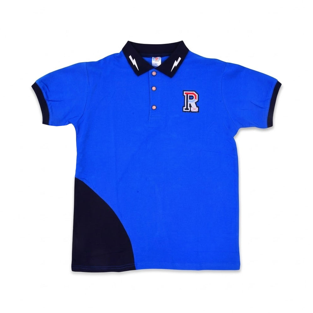 BOYS S/S POLO T-SHIRT ZHS-26 10-11 YEAR 002 W.G Default Title - MamasJan KidsWear