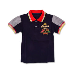 BOYS S/S POLO T-SHIRT ZHS-26 6-7 YEAR 003 W.G Default Title - MamasJan KidsWear