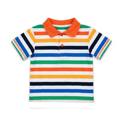 BOYS S/S POLO T-SHIRT OSB ZHS-26 4-5 YEAR 006 W.G Default Title - MamasJan KidsWear