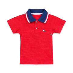 BOYS S/S POLO T-SHIRT BRANDED ZHS-26 12-18M 008 W.G Default Title - MamasJan KidsWear