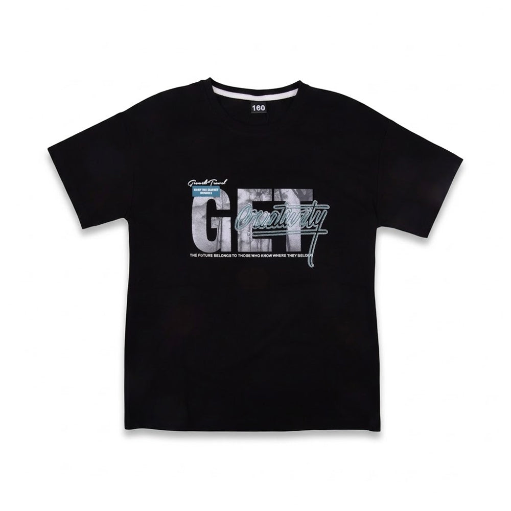 BOYS S/S R-NECK T-SHIRT OSB ZHS-26 9-10 YEAR 009 W.G Default Title - MamasJan KidsWear
