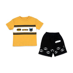BOYS S/S 2PC KNICKER SUIT BATMAN ZHS-26 3-4 YEAR 002 FK Default Title - MamasJan KidsWear