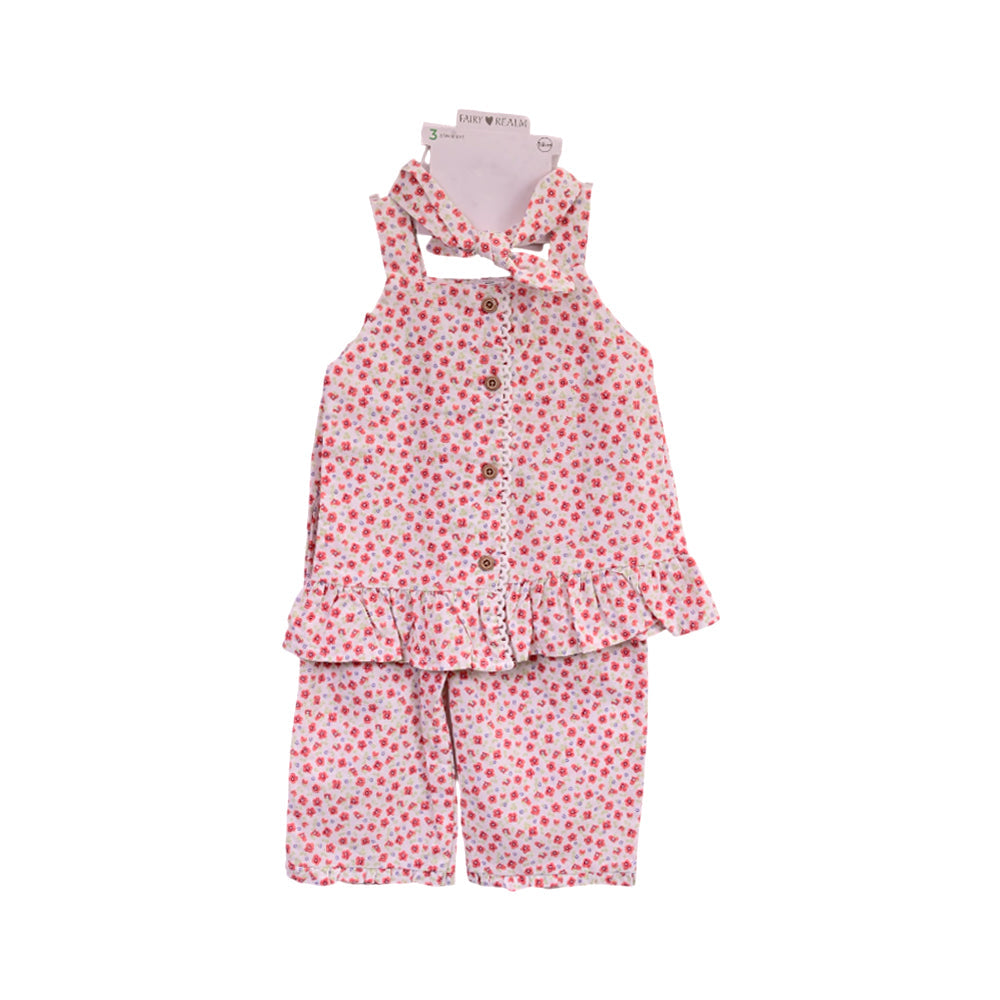GIRLS S/L 3PC CAPRI SUIT ZHS-26 18-24M 025 FK Default Title - MamasJan KidsWear