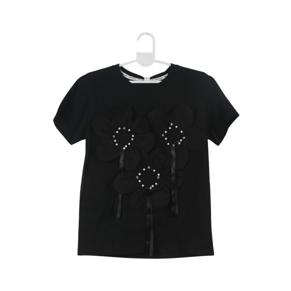 GIRLS S/S FANCY BLOUSE MIX COL ZHS-26 5-6 YEAR 008 AT Default Title - MamasJan KidsWear