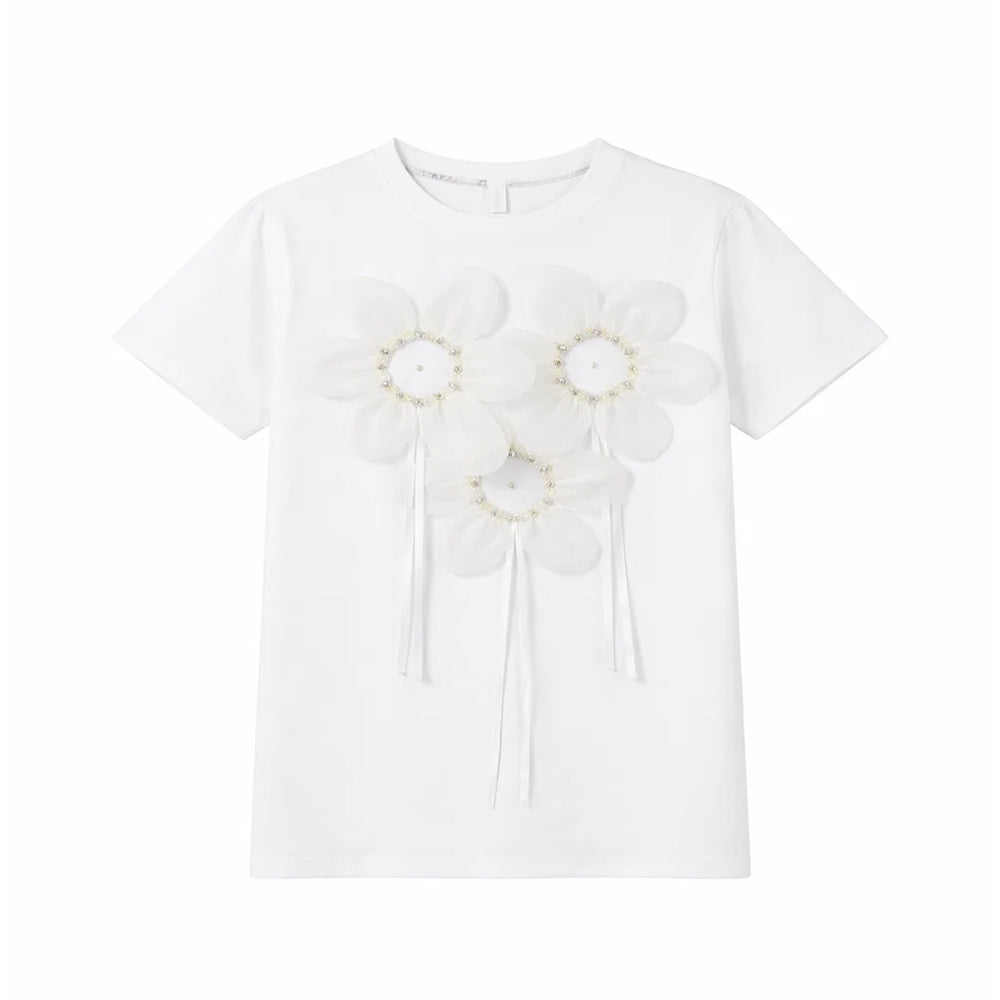 GIRLS S/S FANCY BLOUSE MIX COL ZHS-26 6-7 YEAR 008 AT Default Title - MamasJan KidsWear