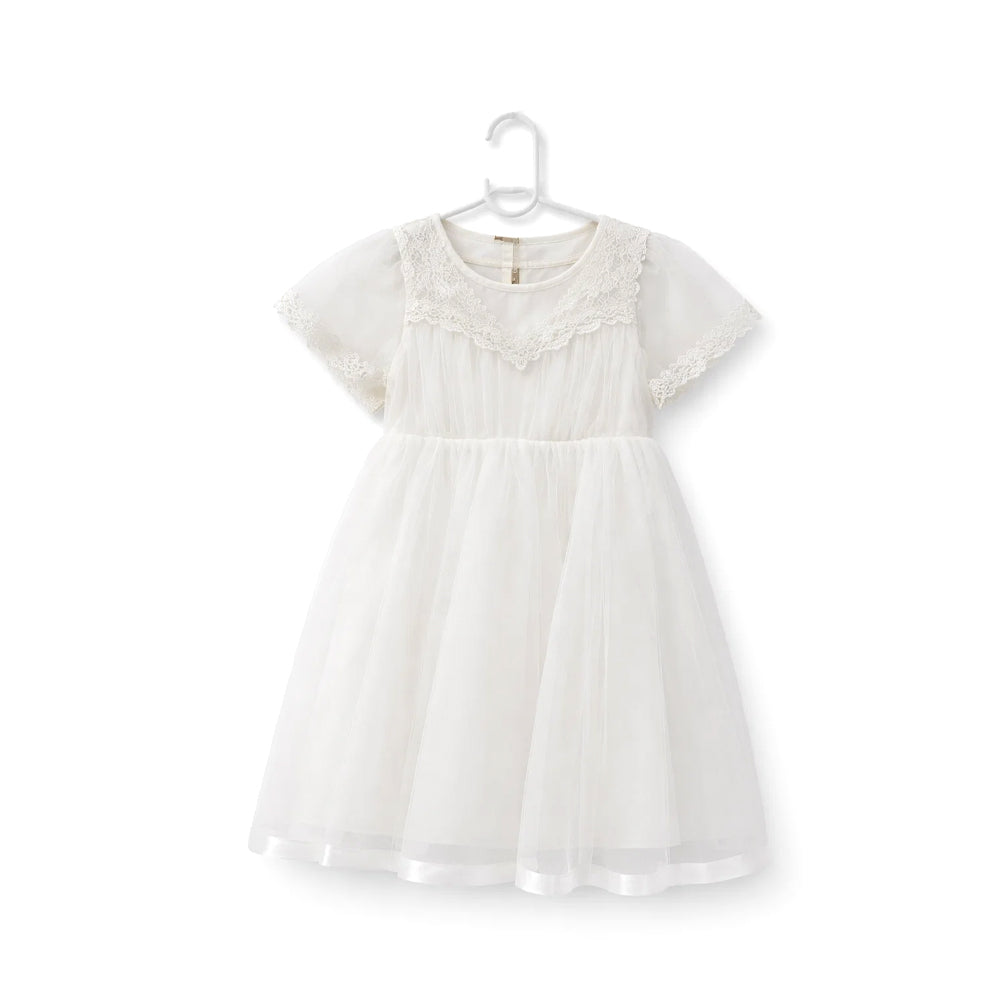 GIRLS CAPSLV FANCY FROCK MIX COL ZHS-26 4-5 YEAR 011 AT Default Title - MamasJan KidsWear